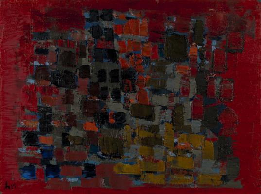 Harmonie rouge, bleue et noire