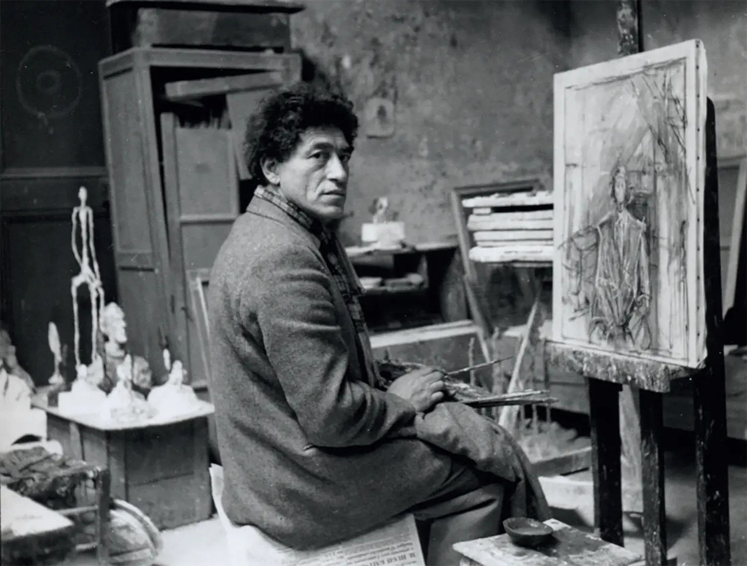 giacometti-atelier-1951-michel-sima-archives-fondation-giacometti-adagp-paris-2025